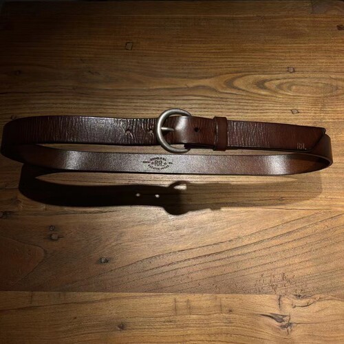 1男女通用光面头层牛皮纯铜简约