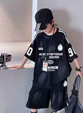 男童夏款套装2025新款宽松短袖