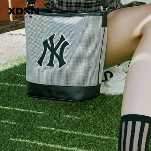 MLB高级秋冬情侣通勤帆布水桶包