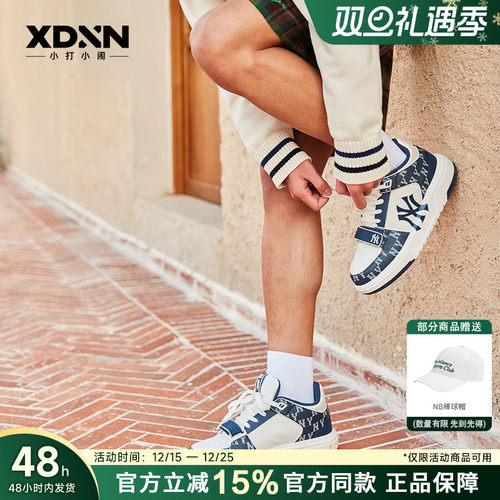 复古运动鞋MLB增高系带防滑耐磨