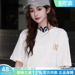 MLB 26夏季CNY马年限定上衣男女印花宽松短袖圆领T恤TSQ02