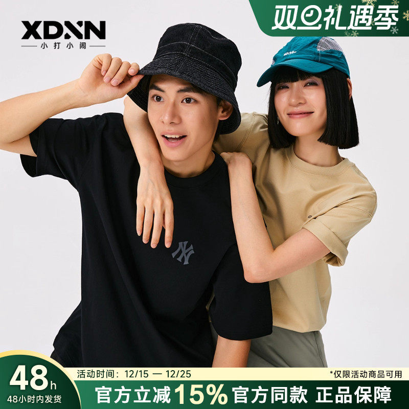 MLB 25秋季官方正品新款正品男老花大Logo短袖女经典舒适T恤TSM04