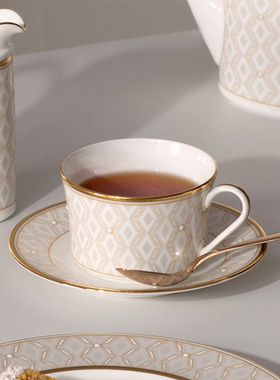 Noritake则武进口骨瓷茶具轻奢咖啡杯高档精致高级感红茶杯碟礼盒