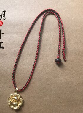手工定制黄金翡翠白玉小吊坠儿童