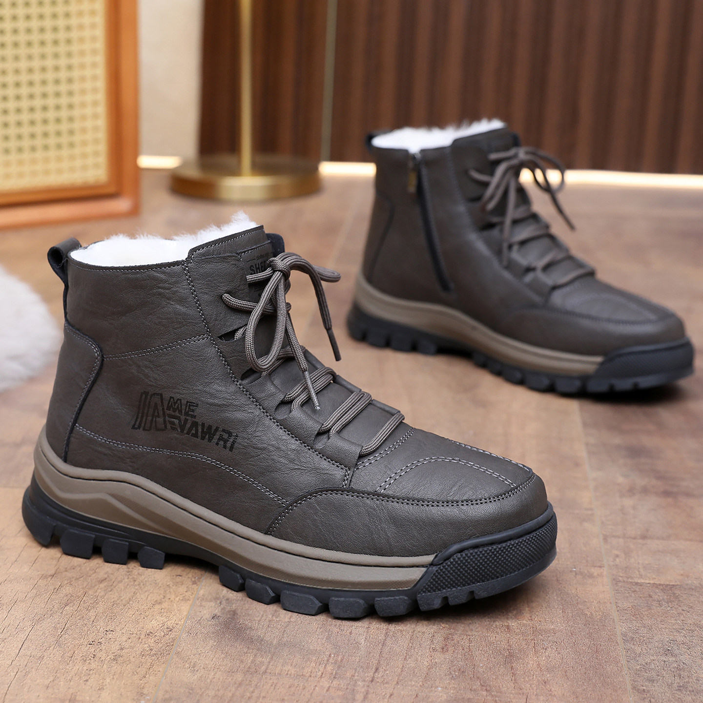冬季加厚纯羊毛户外东北棉鞋男老北京布鞋宽松防水防滑加绒保暖鞋,流行男鞋,棉鞋,淘宝优惠券,粉丝福利购,淘宝优惠卷