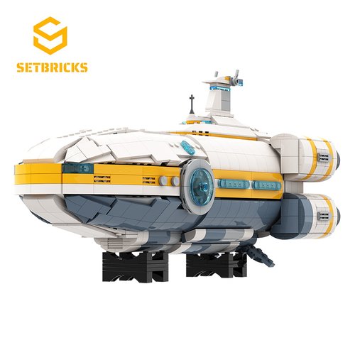 SETbricks游戏周边深海迷航载具极光号小颗粒拼装积木益智玩具