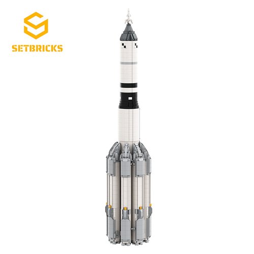 SETbricks太空航天Vulkan祝融星1:110火箭小颗粒拼装积木益智玩具