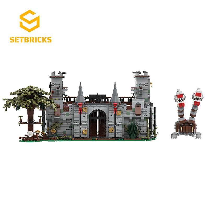 SETbricks影视建筑风云际会场景房子模型小颗粒拼装积木益智玩具