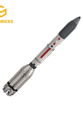 SETbricks航天质子Proton-M重型运载火箭小颗粒拼装积木益智玩具