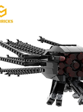 SETbricks黑客帝国电影角色机器人执行者小颗粒拼装积木益智玩具