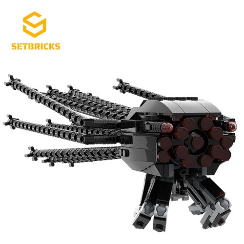 SETbricks黑客帝国电影角色机器人执行者小颗粒拼装积木益智玩具