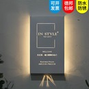 创意招牌镂空灯箱LED投影门头定做展示牌制作广告牌挂墙式 背光字