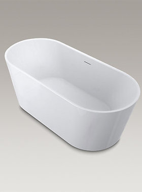 科勒25165T/25166/25167椭圆形1.7米1.6米1.5米独立式压克力浴缸