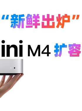 苹果 Apple Mac Mini M4 24G + 2T/1T定制扩容版 AI主机