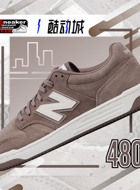 NEW BALANCE 480 浅棕色 男子低帮运动休闲板鞋 BB480LDT