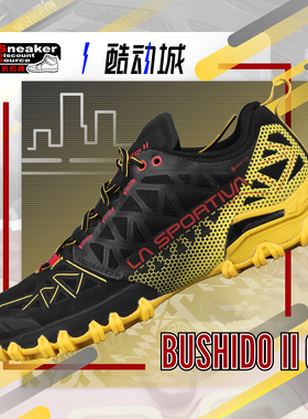 LA SPORTIVA 拉思珀蒂瓦 BUSHIDO II GTX 男子黑黄低帮户外功能鞋