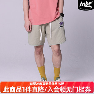 大码 LNBR熊电潮牌夏季 宽松运动中裤 男高街潮流百搭五分裤 休闲短裤