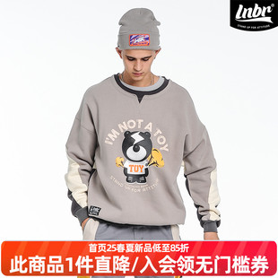 LIGHTNING BEAR小熊印花卡通宽松休闲卫衣