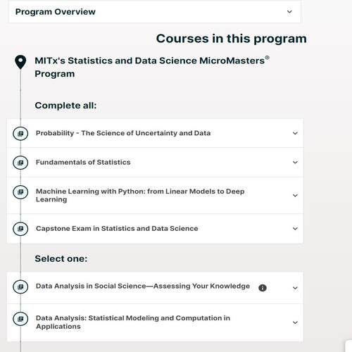 MIT SDS mit data science micromaster 课程辅导 一条龙服务 90%