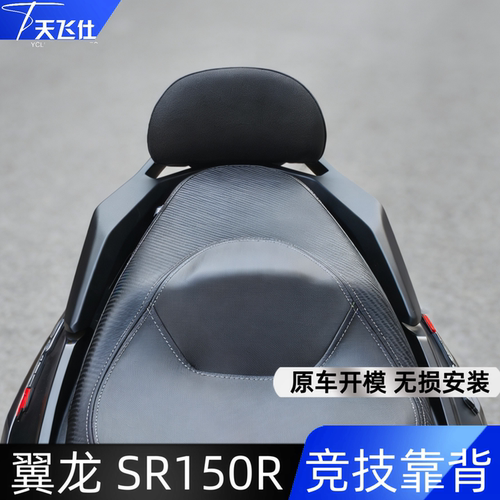 无极翼龙SR150R竞技款靠背摩托车尾翼改装配件靠背腰靠后靠背