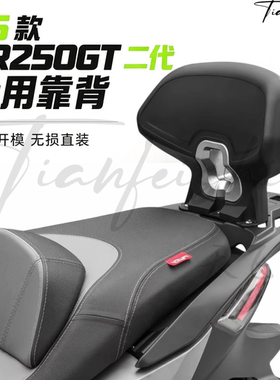 适用26款无极SR250GT 二代专用靠背尾翼改装后腰靠铝合金靠背配件