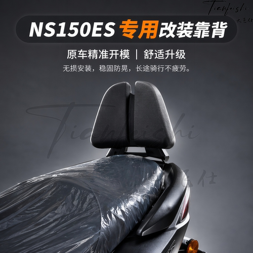 天飞仕适用本田NS150ES改装靠背摩托车尾翼后靠背腰靠乘客后靠背