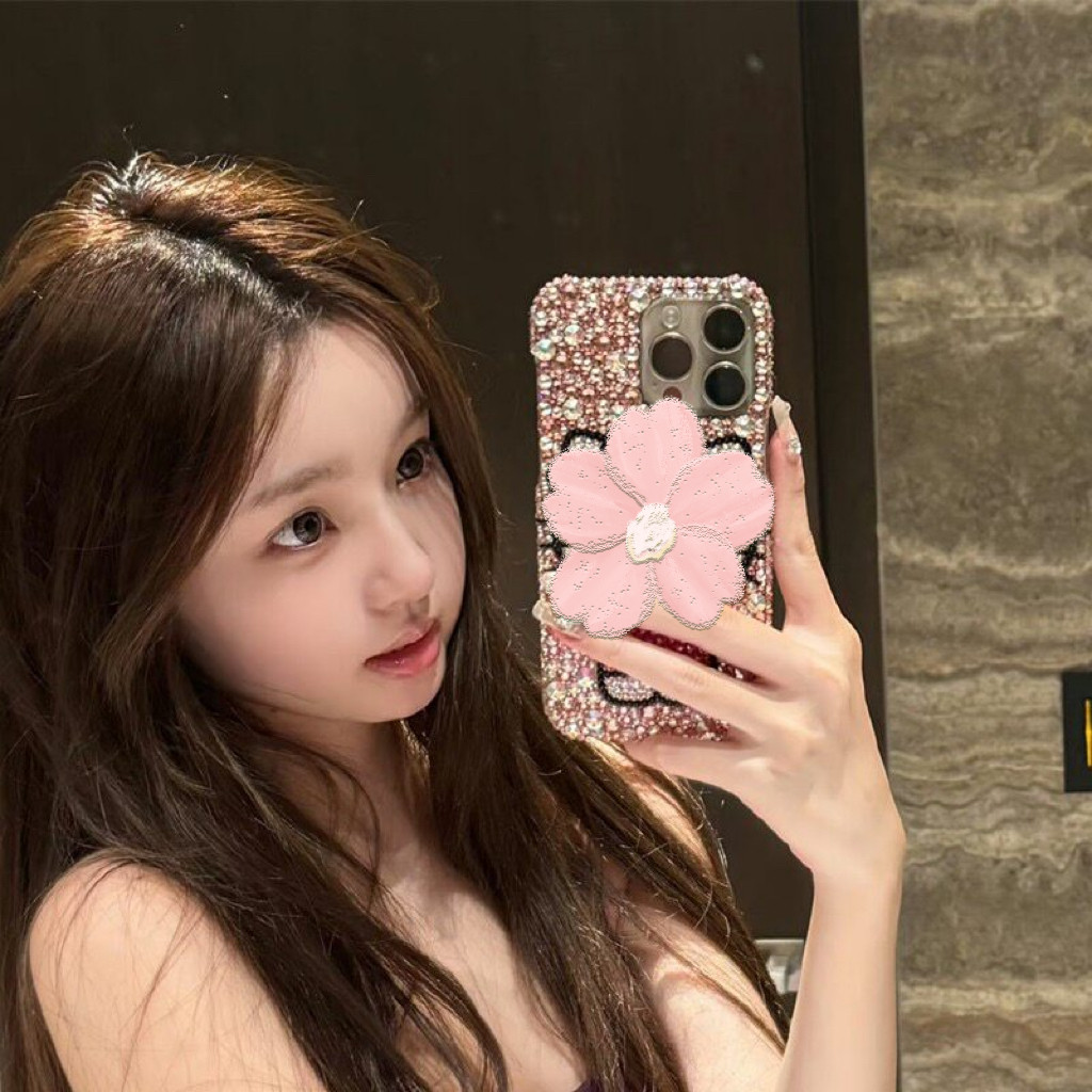 新款网红懒懒同款适用iPhone18Pro Max苹果17手机壳16奢华水钻可爱卡通咪15plus保护套14全包13女1