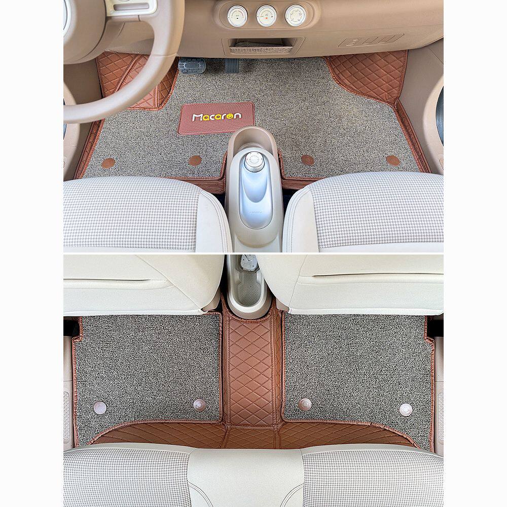 五菱宏光mini马卡龙脚垫五代四门版车内改装饰全包围丝圈脚垫专用