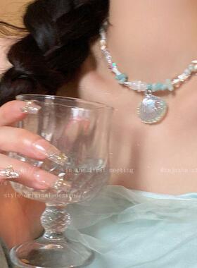 项饰多巴胺贝壳项链女夏ins小众