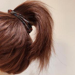 简约气质高马尾香蕉发夹女韩国高端扭扭抓夹后脑勺竖夹发卡发饰新