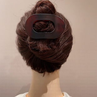 法式 气质发夹女高级感后脑勺盘发鲨鱼夹子一字抓夹网红发卡发饰新