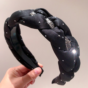 高端精致高颅顶发箍女2025年新款头箍高级感水钻洗脸压发发卡发饰