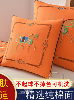 折叠纯棉抱枕被子两用午睡枕头空调被二合一车载靠垫汽车上用全棉