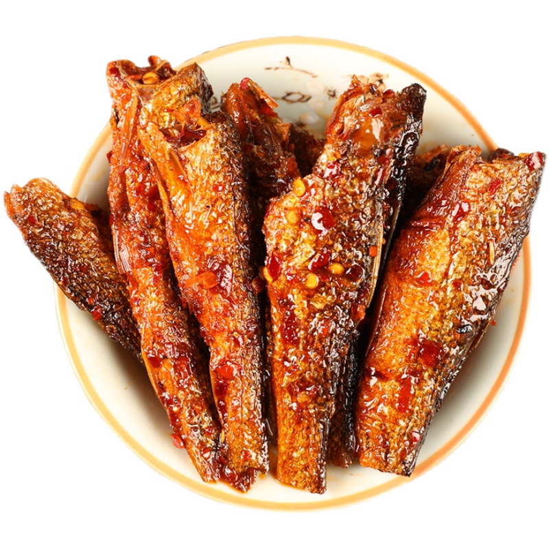湖南特产香辣手撕鱼柴火即食毛毛鱼鱼干下饭菜瓶装休闲鱼仔