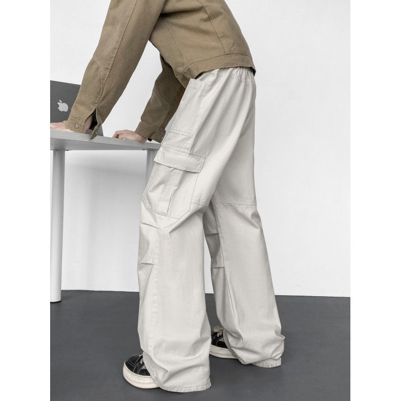 宅男社品质春装新款男士潮流美式褶皱侧边口袋休闲宽松时尚工装裤,男装,休闲裤,淘宝优惠券,粉丝福利购,淘宝优惠卷