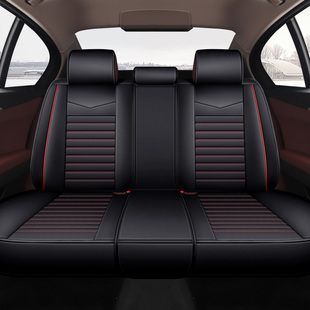 工厂直销后排三人座汽车座垫3个座位子车套子四季皮革座椅套透气
