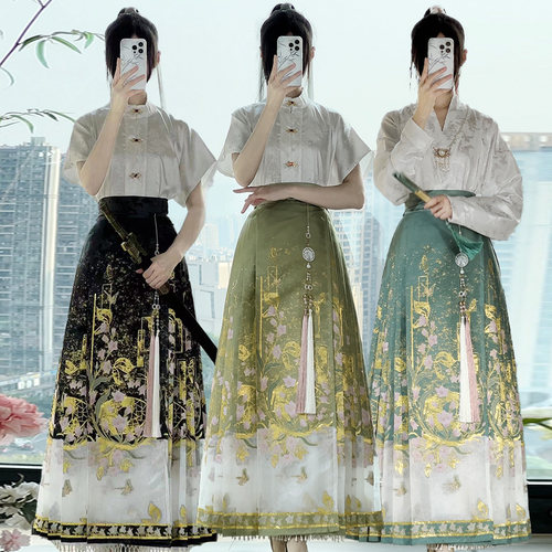 2024新款原创高档马面裙套装