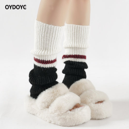 OYDOYC 冬天加厚保暖羊毛堆堆袜冬季加厚袜套日系百搭针织堆堆袜