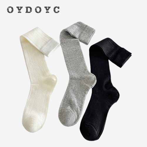 OYDOYC夏天超薄白色袜子女中筒袜长袜日系百搭长筒小腿袜jk堆堆袜
