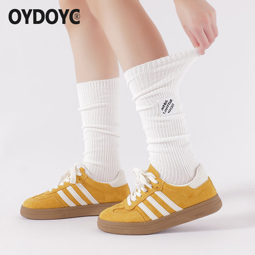 OYDOYC白色堆堆袜秋冬显瘦小腿袜