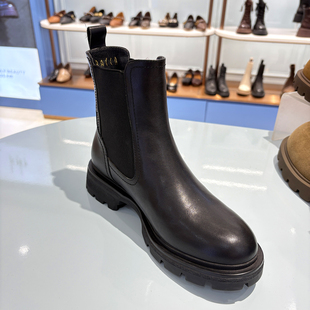 加绒短靴子女28ic2017 女头层牛皮秋冬新款 正品 REBACCA瑞贝卡断码