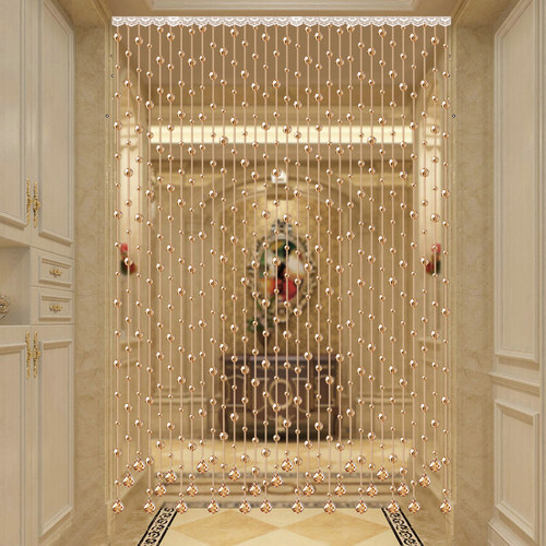 过道客厅餐厅厕所免打孔水晶珠帘
