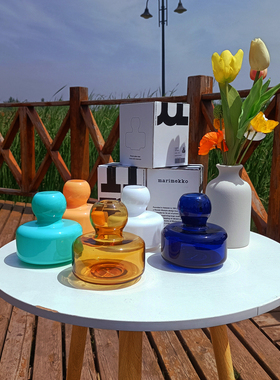 芬兰玻璃花瓶FLowe Vase餐桌客厅水培家用简约北欧风迷你小花瓶