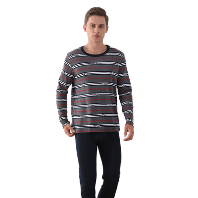 男士圆领保暖纯棉长绒棉秋衣秋裤