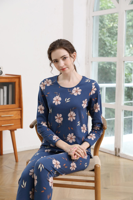 意大莱女士中老年纯棉秋衣秋裤