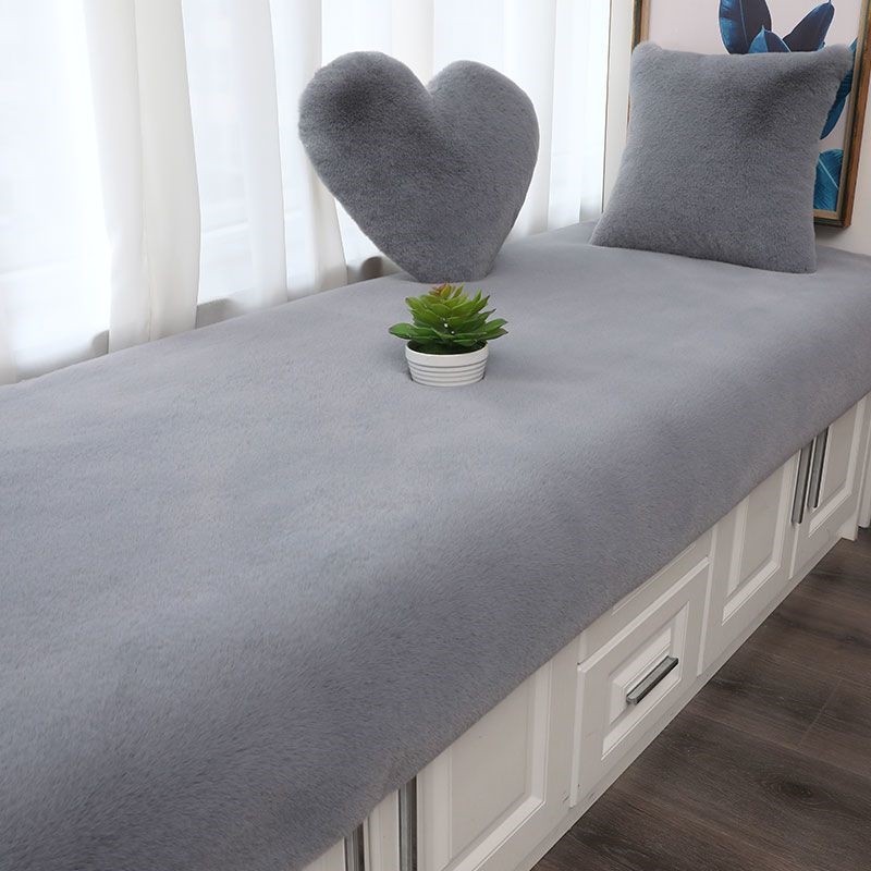 地毯门垫可裁剪侘寂风毯轻奢地垫静音榻榻米飘窗双面灰白色毯满铺