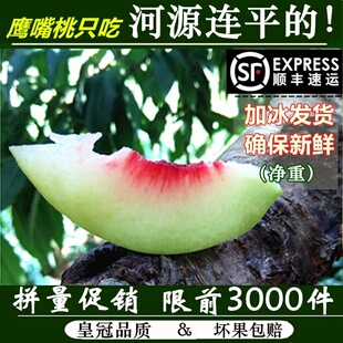 顺丰发货河源连平上坪鹰嘴桃子新鲜水果水蜜桃5斤非云南脆甜桃10