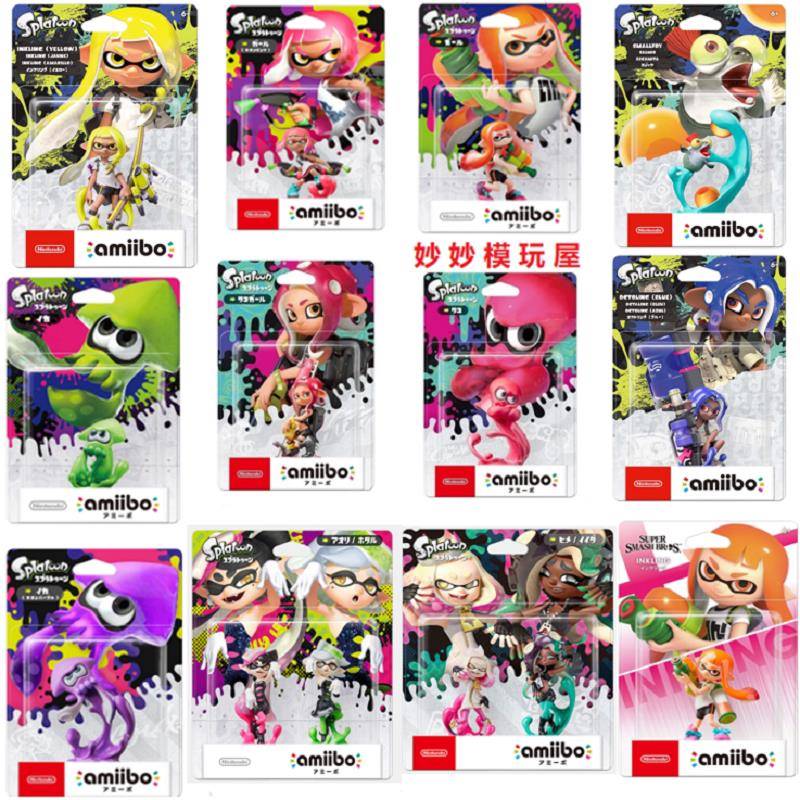 正版amiibo任天堂喷射战士涂击队斯普拉遁莎莎章鱼乌贼手办现货图片