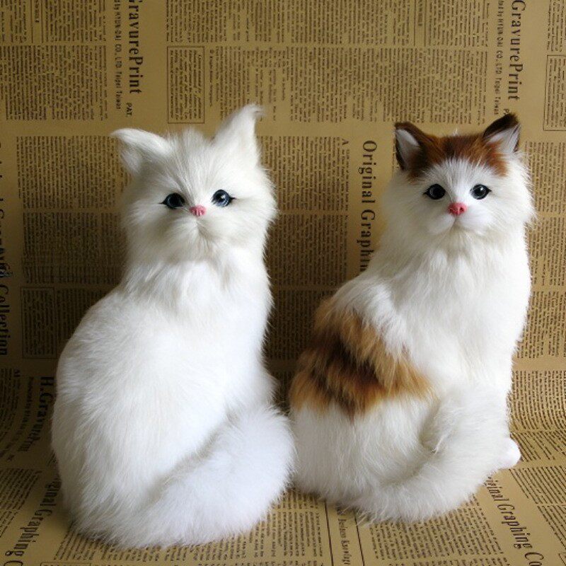 包邮仿真猫咪摆件家居饰品摆件生日礼物工艺品场景布置公仔礼物
