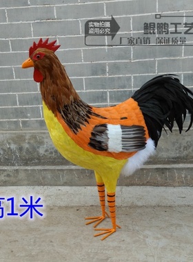 仿真大型公鸡商场门面道具装饰品